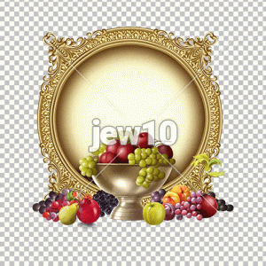 מסגרת פירות עגולה