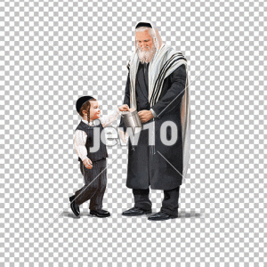 ילד נותן צדקה