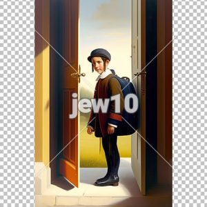 ילד יוצא ללימודיו