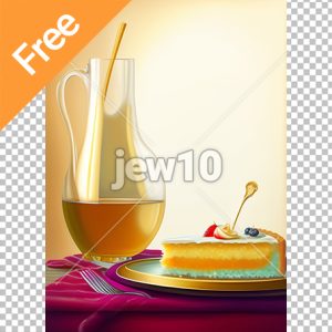 רקע פרוסת עוגה