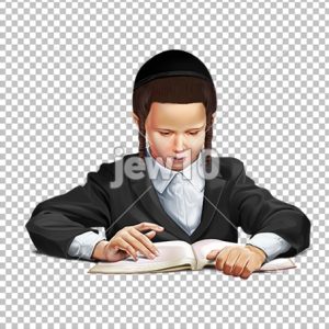 בחור צעיר לומד