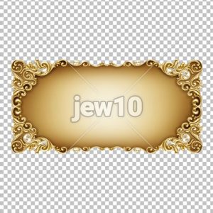 מסגרת מוזהבת