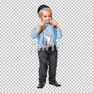 ילד מנשק ציצית