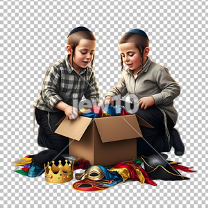 ילדים מחפשים תחפושת